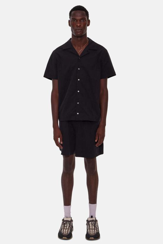  Blue&Cream 반팔 셔츠 블루&크림 팝린 캠프  블랙 - BLUE&CREAM