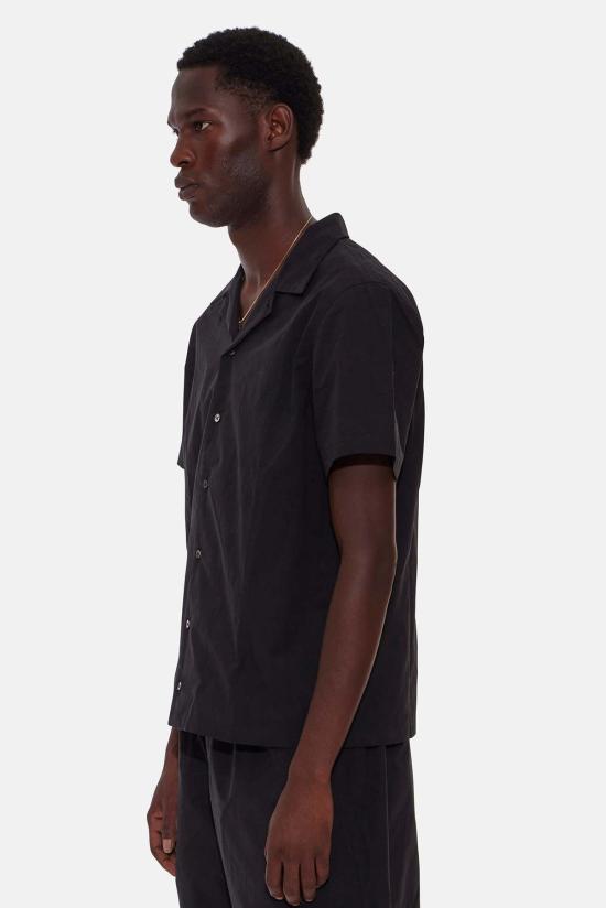  Blue&Cream 반팔 셔츠 블루&크림 팝린 캠프  블랙 - BLUE&CREAM