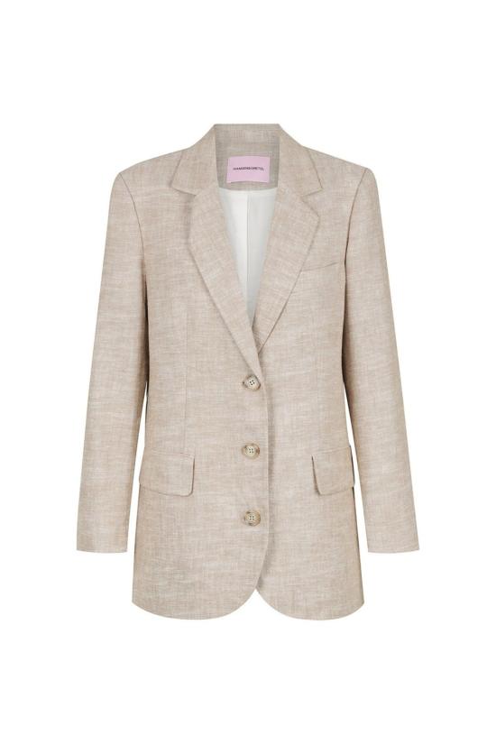  한센 앤 그레텔 자켓 한센앤그레텔 몬타나 오버사이즈 블레이저 라떼 - HANSEN & GRETEL