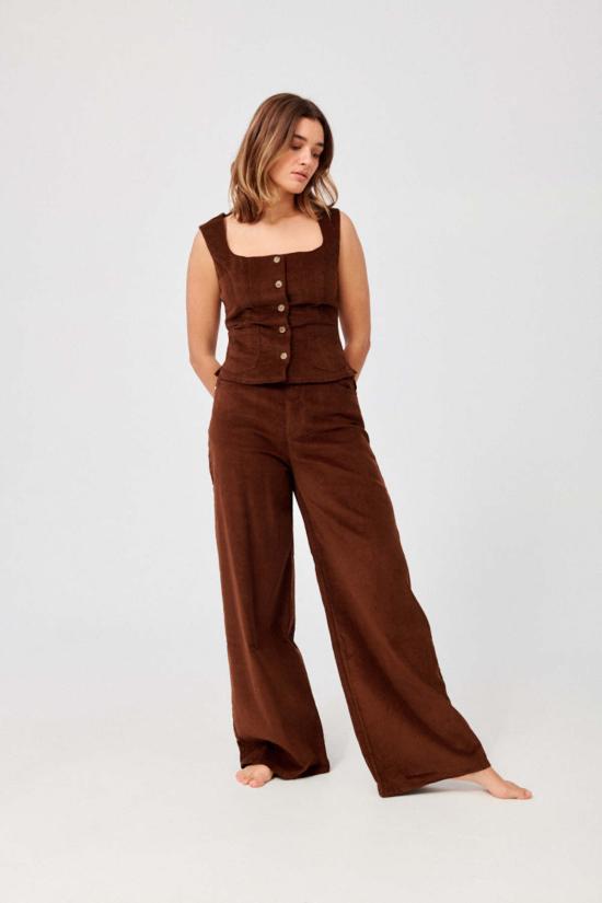  Meadows 데님 팬츠 메도우 헤더 진 브라운