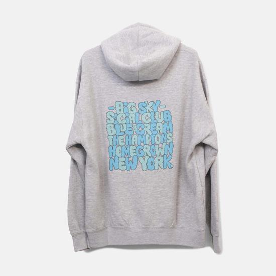  Blue&Cream 터틀넥 블루&크림 빅 스카이 위저드 후드티 그레이 - BLUE&CREAM