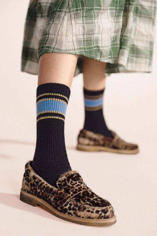  한셀 프롬 바젤 양말 한젤 바젤 애슬레저 캐시미어 크루  블랙