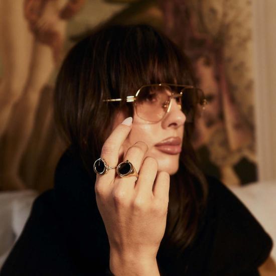  타린 토마스 반지 머큐리 링 옐로우 골드/스털링 실버/옐로우 브라스 - TARIN THOMAS