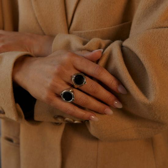  타린 토마스 반지 머큐리 링 옐로우 골드/스털링 실버/옐로우 브라스 - TARIN THOMAS