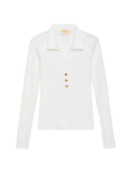  네이션 리미티드 긴팔 티셔츠 Nation Ltd 하브 스냅 폴로 - NATION LTD