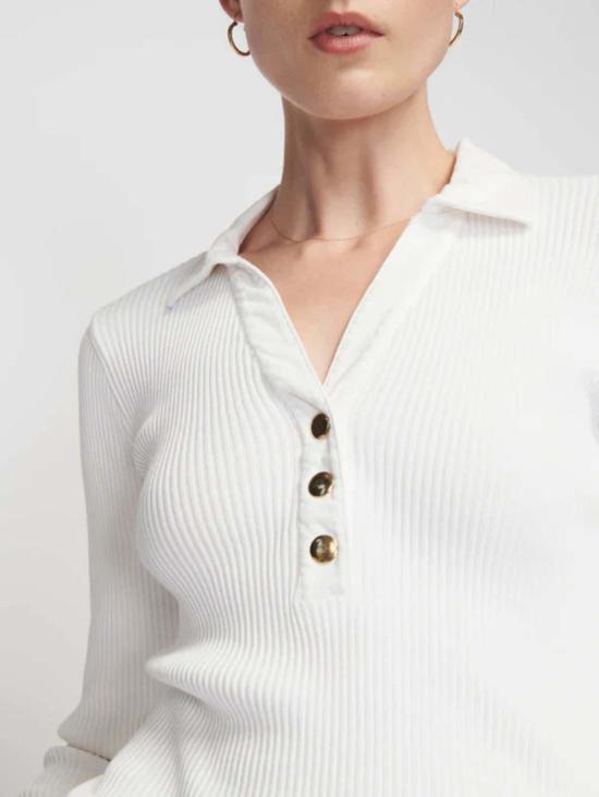  네이션 리미티드 긴팔 티셔츠 Nation Ltd 하브 스냅 폴로 - NATION LTD