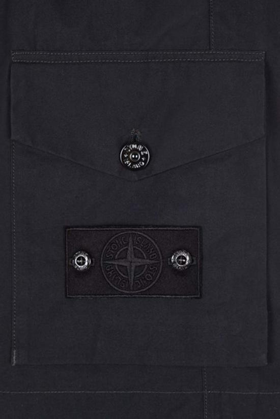  스톤 아일랜드 숏팬츠 스톤아일랜드 고스트피스 오벤타일 버뮤다 반바지 블랙 - STONE ISLAND
