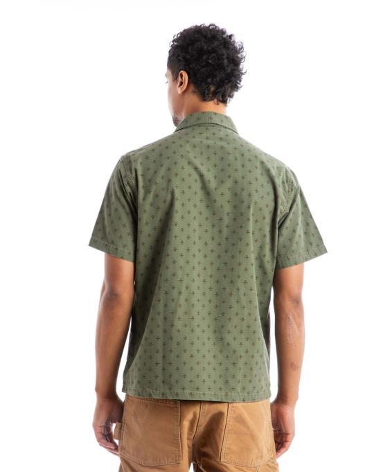  더블알엘 반팔 셔츠 Rrl Evanston 캠프  올리브 - RRL