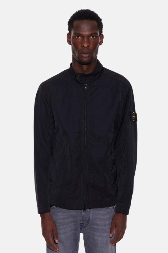  스톤 아일랜드 자켓 하이퍼 덴스 나일론 라소 블루종 블랙