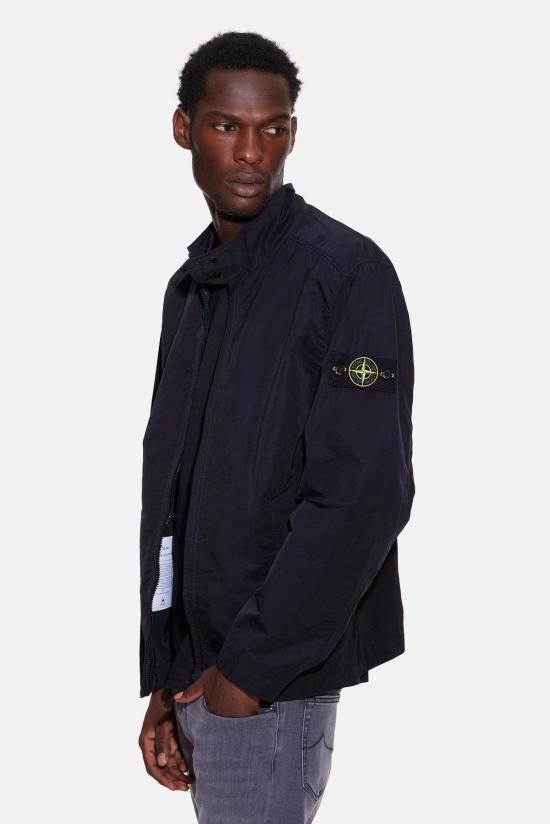  스톤 아일랜드 자켓 하이퍼 덴스 나일론 라소 블루종 블랙 - STONE ISLAND