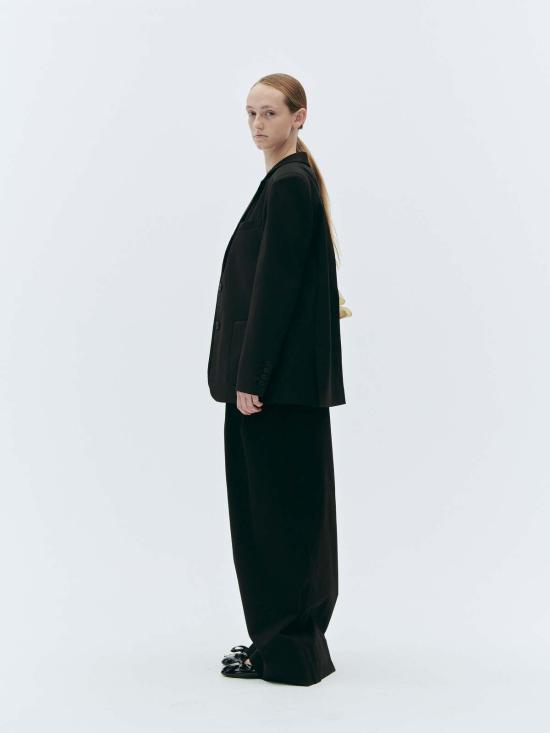  더 가먼트 스트레이트 팬츠 가먼트 카사노 팬츠 블랙 - THE GARMENT
