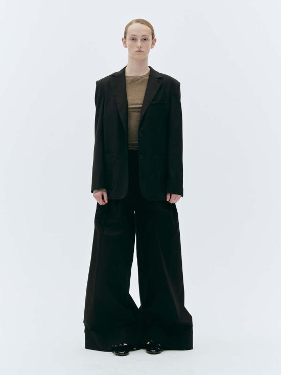  더 가먼트 스트레이트 팬츠 가먼트 카사노 팬츠 블랙