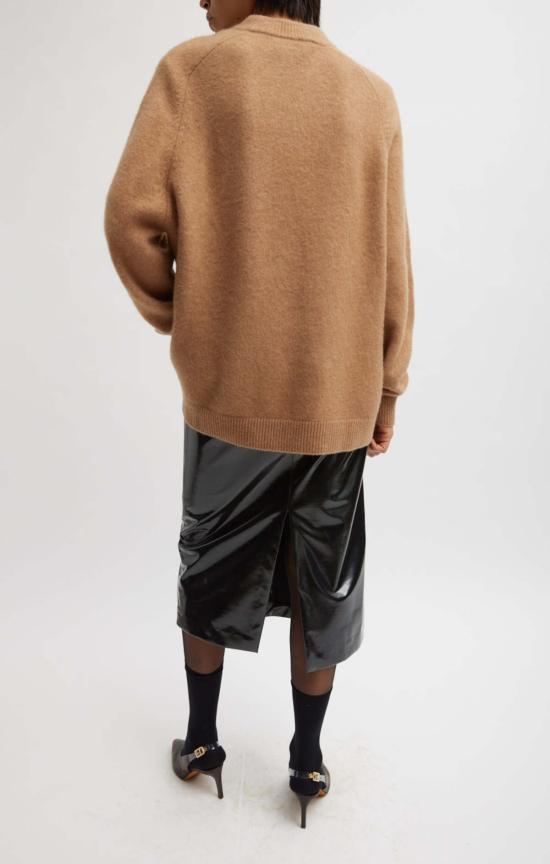  티비 스웨터 캐멀 헤어 오버사이즈 풀오버 캐멀 - TIBI