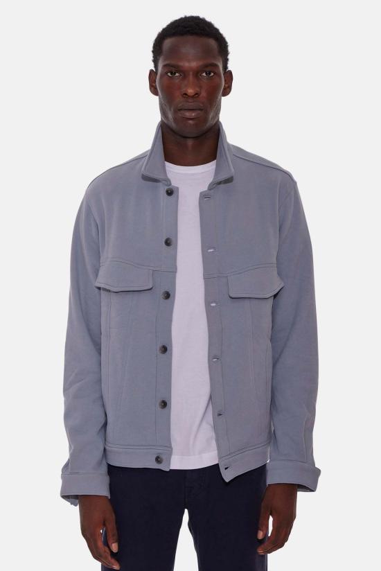  블루&크림 자켓 매드 플리스 트러커 재킷 베이비 블루