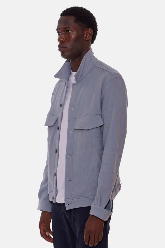  블루&크림 자켓 매드 플리스 트러커 재킷 베이비 블루 - BLUE&CREAM