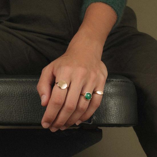  메리위프 반지 메레위프 와이엇 시그넷 링 골드 - MEREWIF