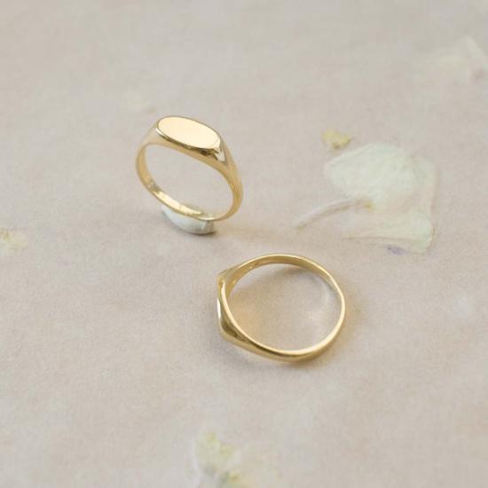  메리위프 반지 메레위프 와이엇 시그넷 링 골드 - MEREWIF