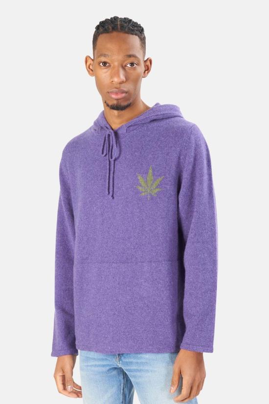  Harden 후드 티셔츠 하든 리프 캐시미어 후드  퍼플/그린 - OTHER BRANDS