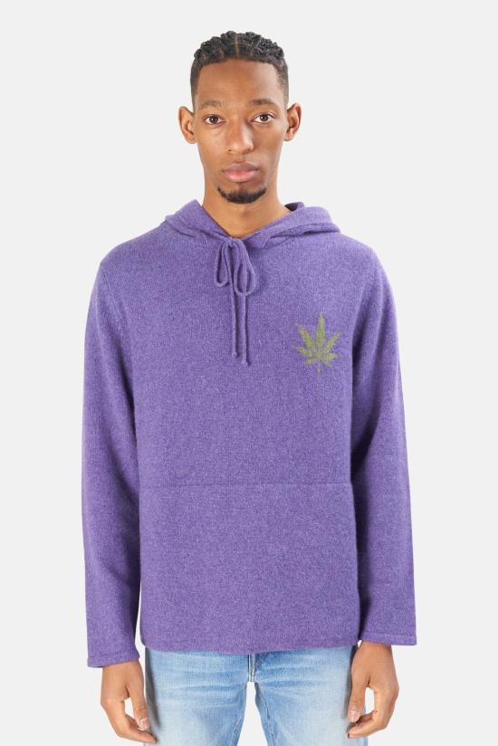  Harden 후드 티셔츠 하든 리프 캐시미어 후드  퍼플/그린 - OTHER BRANDS