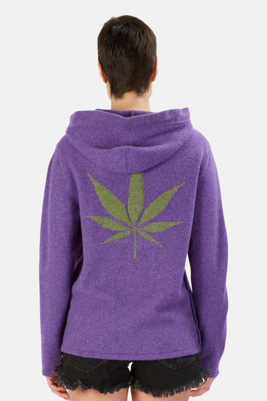  Harden 후드 티셔츠 하든 리프 캐시미어 후드  퍼플/그린 - OTHER BRANDS