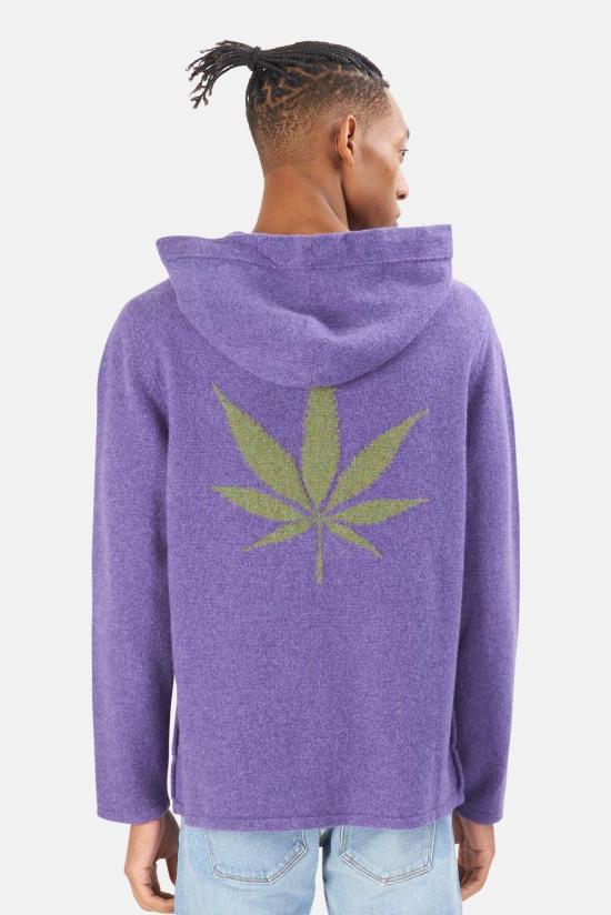  Harden 후드 티셔츠 하든 리프 캐시미어 후드  퍼플/그린 - OTHER BRANDS