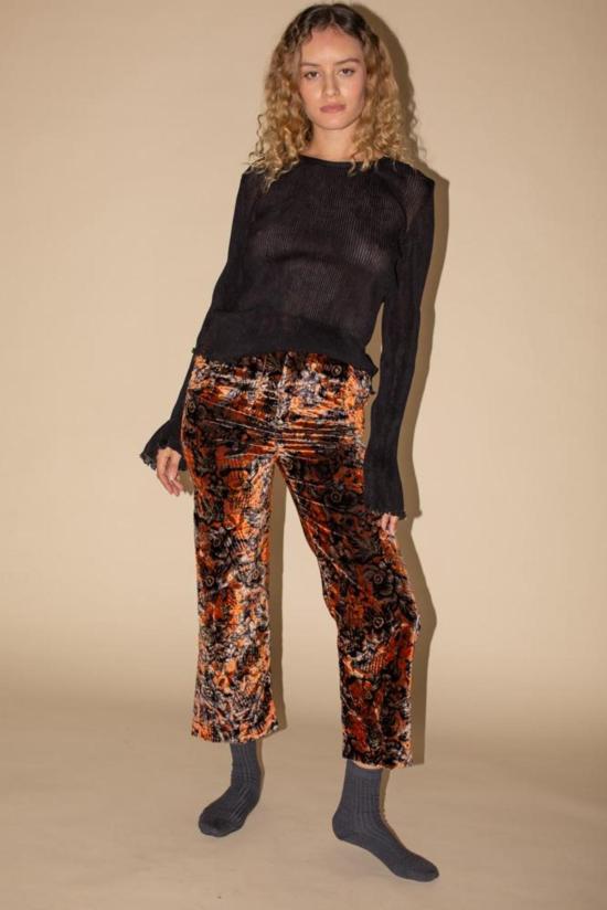  Michons Marigot 스트레이트 팬츠 Michons 마리고 벨벳 바지