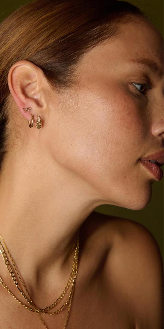  로렌 스튜어트 이어링 미니 보우 스터드 - LOREN STEWART