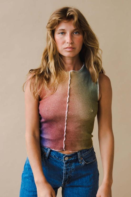  메종 마르코시안 민소매 티셔츠 메리디안 탱크 세레스 그래디언트 - MAISON MARKOSIAN