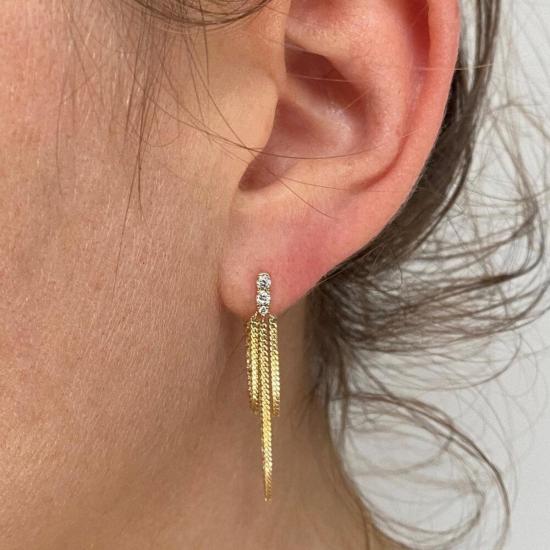  잭 앤 지 이어링 잭 + G 파베 다이아몬드 샹들리에 - JACK + G