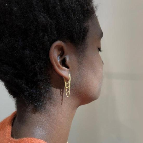  잭 앤 지 이어링 잭 + G 파베 다이아몬드 샹들리에