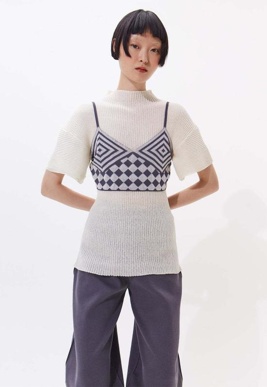  러스 민소매 티셔츠 루스 산 브랄렛 탑 마렌고