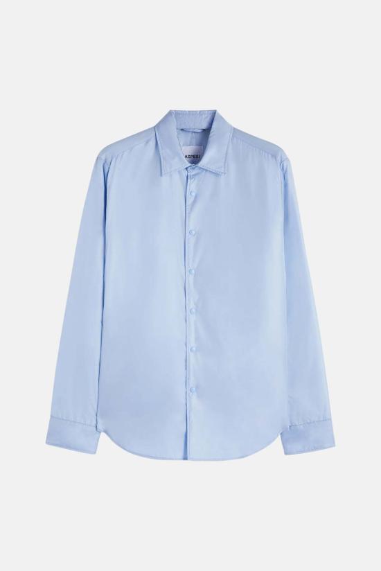  아스페시 긴팔 셔츠 Aspesi 나일론 재킷  스카이 블루 - ASPESI