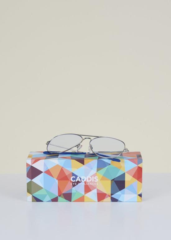  캐디스 안경 마부하이 블루 렌즈 리더 크롬 라이트 블루 - CADDIS