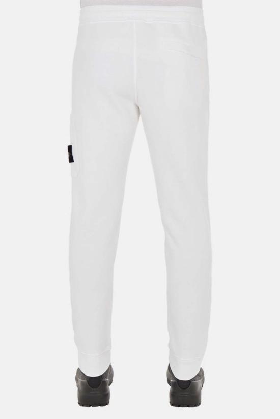  스톤 아일랜드 트레이닝/조거 팬츠 스톤아일랜드 드로스트링 슬림 카고 팬츠 화이트 - STONE ISLAND