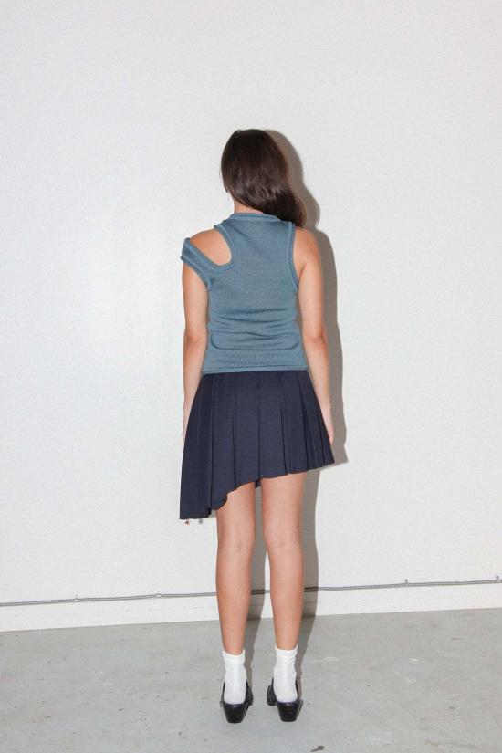  케이코 민소매 티셔츠 Kk Co 슬래시  슬레이트 블루 - KKCO