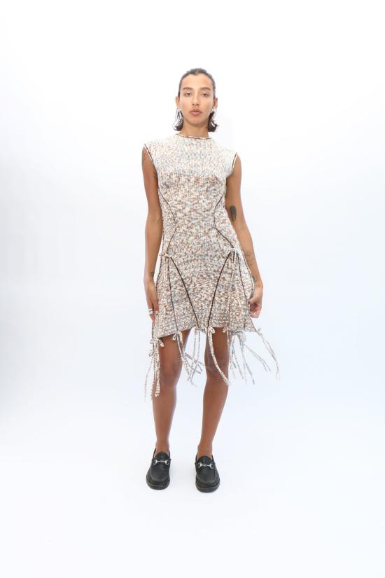  Gabe Gordon 숏 원피스 스페이스 다이드 드레스 스페이스 다이드