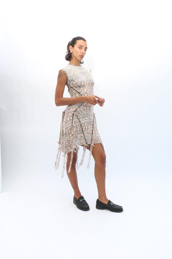  Gabe Gordon 숏 원피스 스페이스 다이드 드레스 스페이스 다이드 - OTHER BRANDS