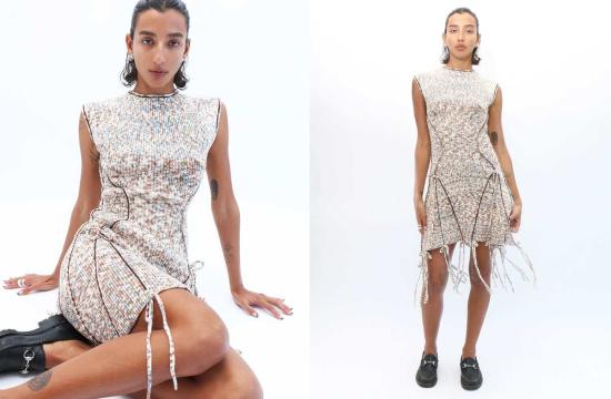  Gabe Gordon 숏 원피스 스페이스 다이드 드레스 스페이스 다이드 - OTHER BRANDS