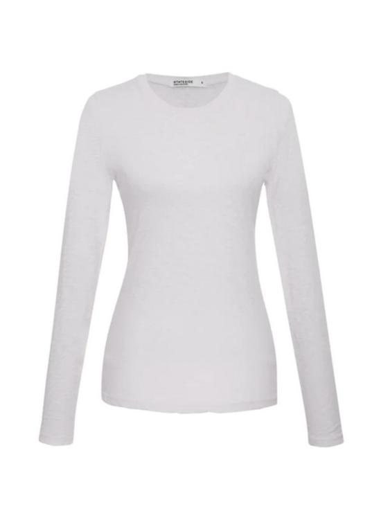  스테이트사이드 긴팔 티셔츠 Stateside Supima Slub Ls Crew - STATESIDE