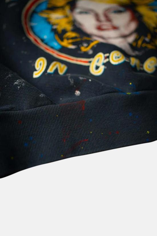 메이드원 스웨터 Made Worn Blondie Cut 스웨트셔츠 석탄 안료 - MADEWORN