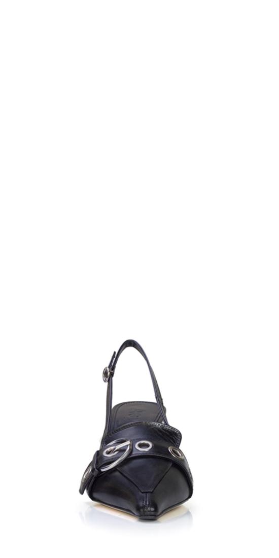  에이드 힐/펌프스 Aeydē Tara 아이릿 슬링백 블랙 - AEYDE