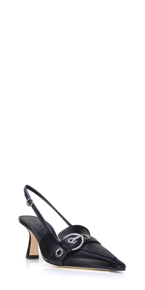  에이드 힐/펌프스 Aeydē Tara 아이릿 슬링백 블랙 - AEYDE