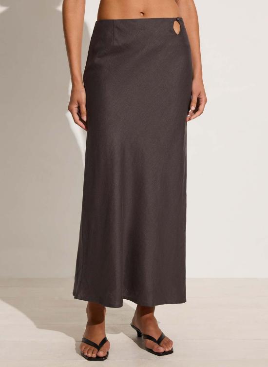  페이스풀더브랜드 롱 스커트 Faithfull The Brand 에스티나 스커트 차콜
