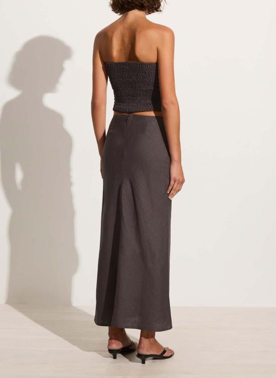  페이스풀더브랜드 롱 스커트 Faithfull The Brand 에스티나 스커트 차콜 - FAITHFULL THE BRAND