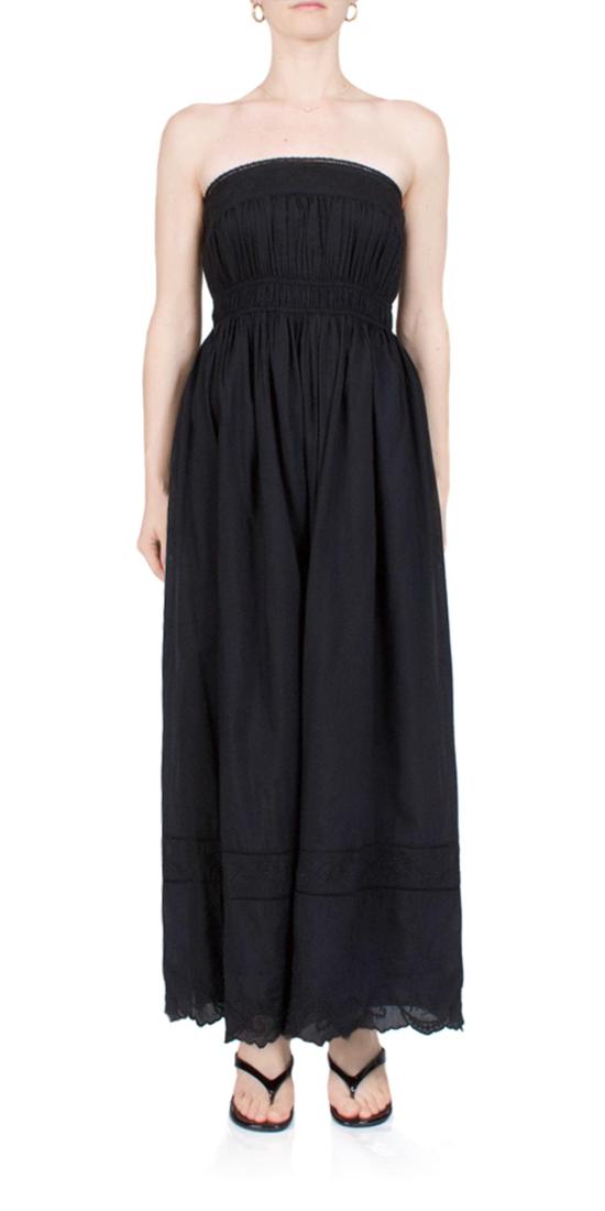  포제 롱 원피스 포세 마일라 스트랩리스 드레스