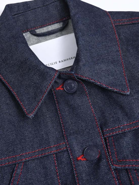  세실리아 반센 데님 자켓 Cecilie Bahnsen 그레이시 재킷 데님 인디고 - CECILIE BAHNSEN
