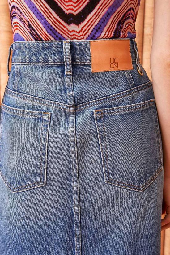  울라 존슨 데님 스커트 비아  블루 - ULLA JOHNSON