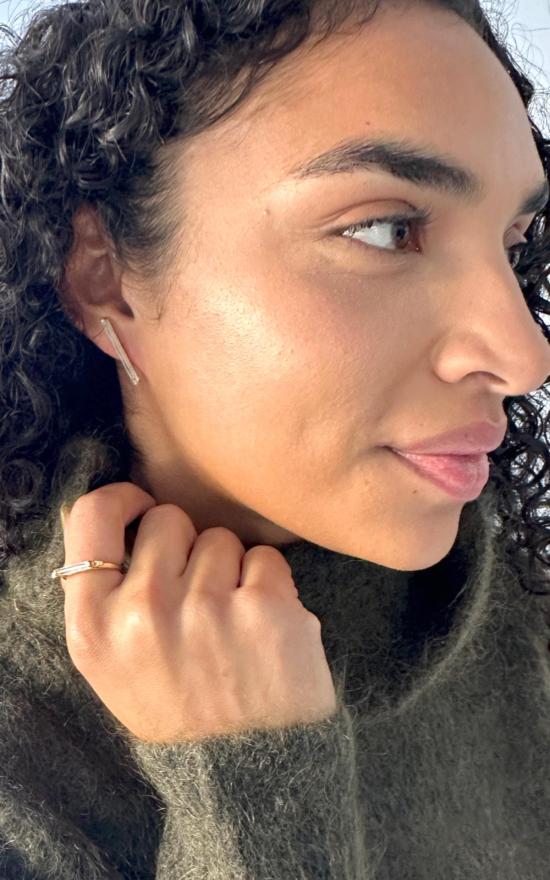  Beatriz Palacios 반지 아이리디센트 바 링