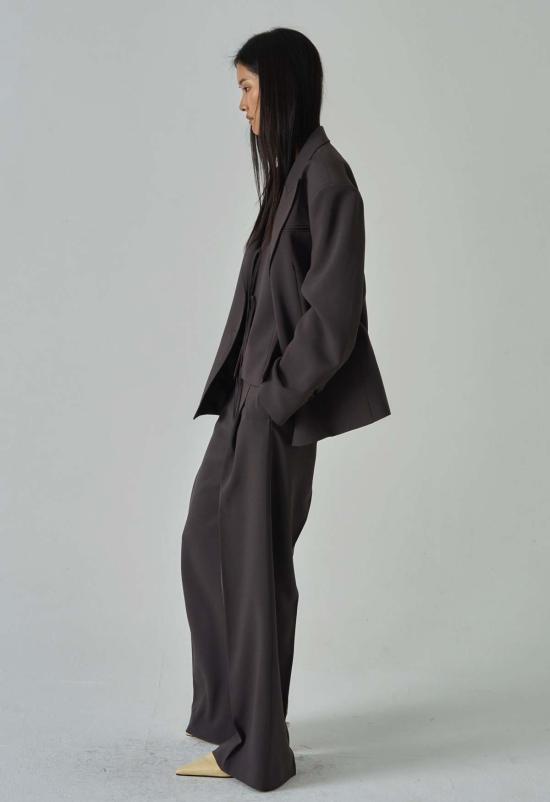  더 엔케이씨 스토어 수트 자켓 Nkc 베로니카 블레이저 브라운 - The NKC Store