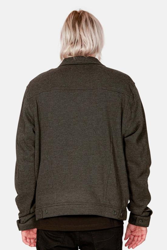  블루&크림 자켓 매드 플리스 트러커 재킷 차콜 헤더 - BLUE&CREAM